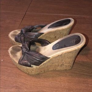 Cathy Jean wedge platforms, size 9